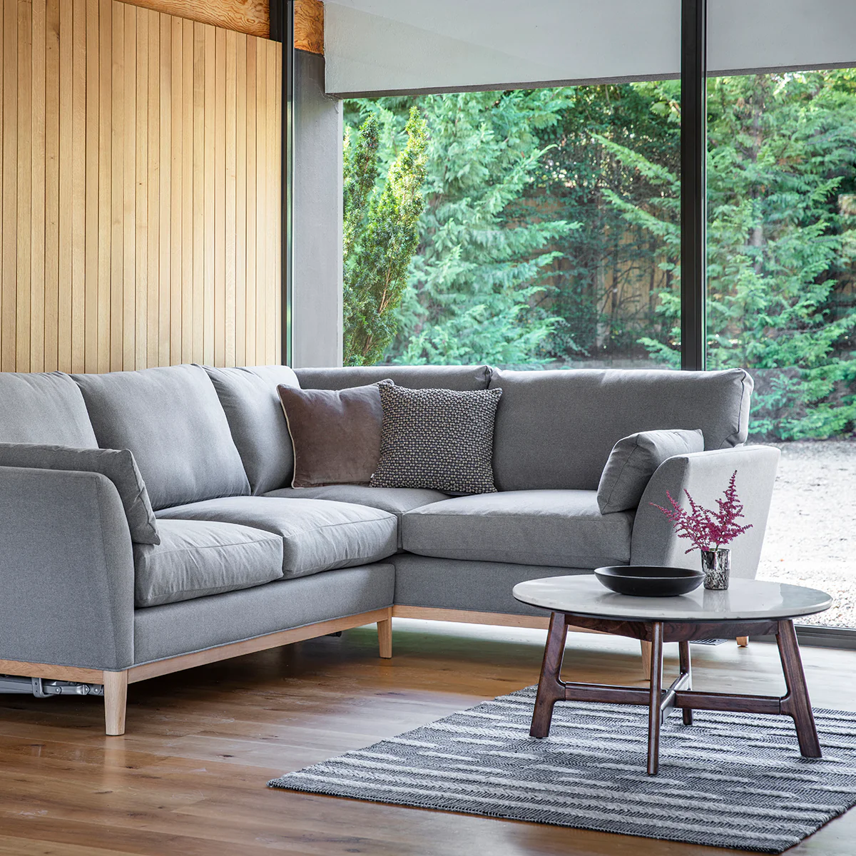 Corona Round Coffee Table with Marble Top - Image 3