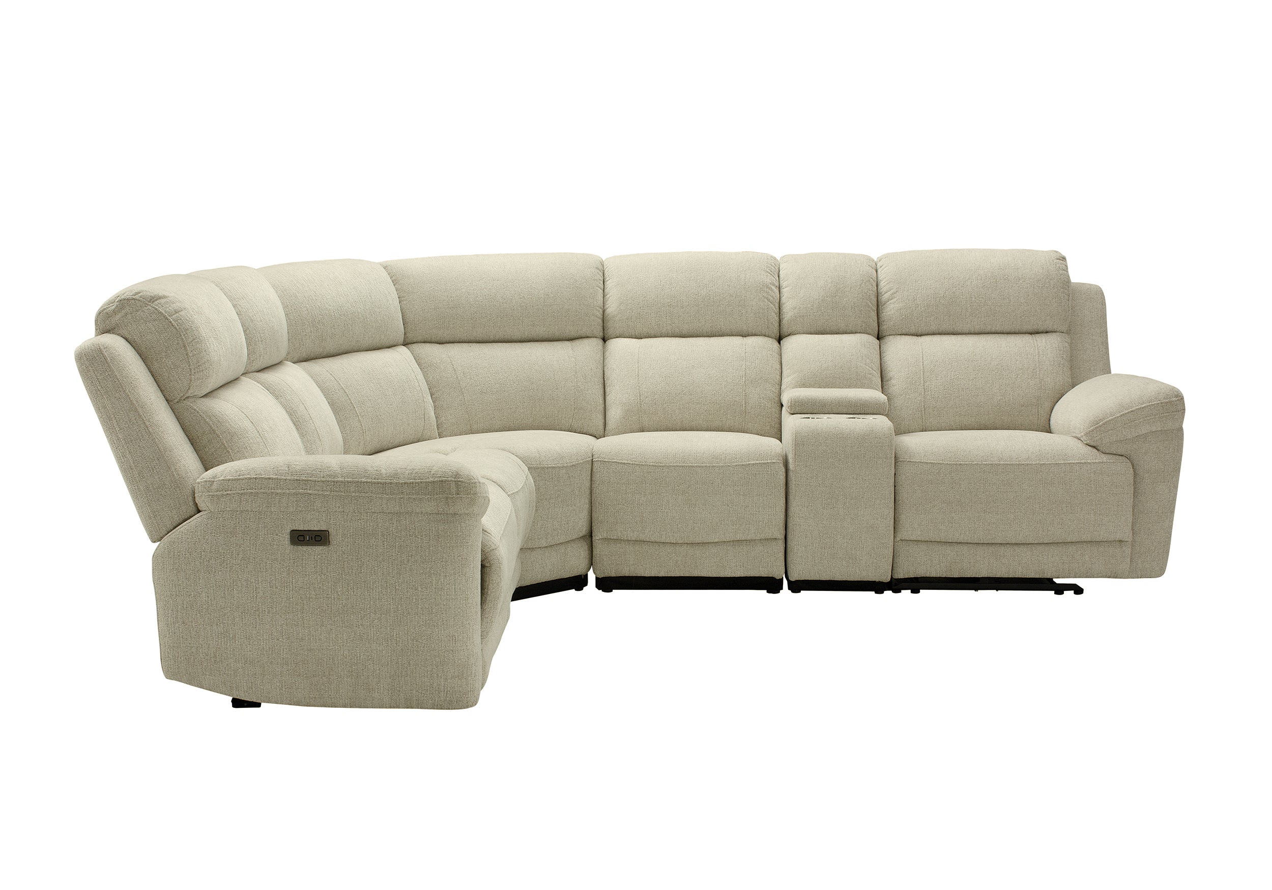 Chloe 2 Corner 2 Power Recliner Sofa with Console - Image 5