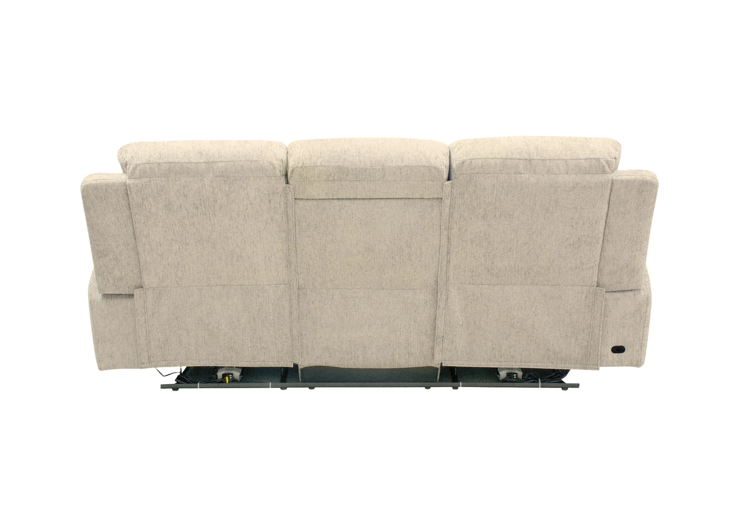Chloe 3 Seater Power Recliner Sofa with Drop-Down Table - Image 9