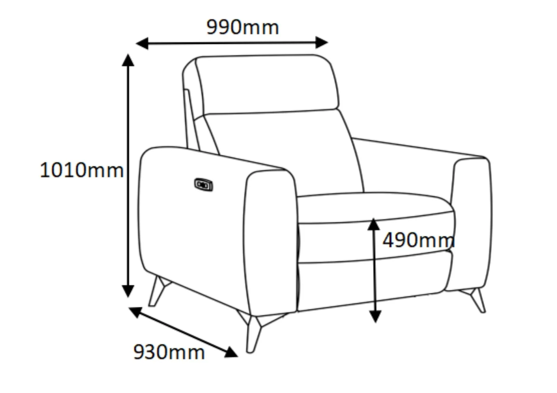 Finch Armchair Power Recliner - Image 10