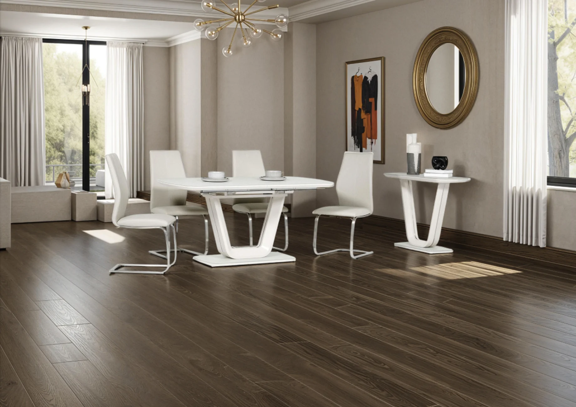 Florence Large Extendable Dining Table - Image 8