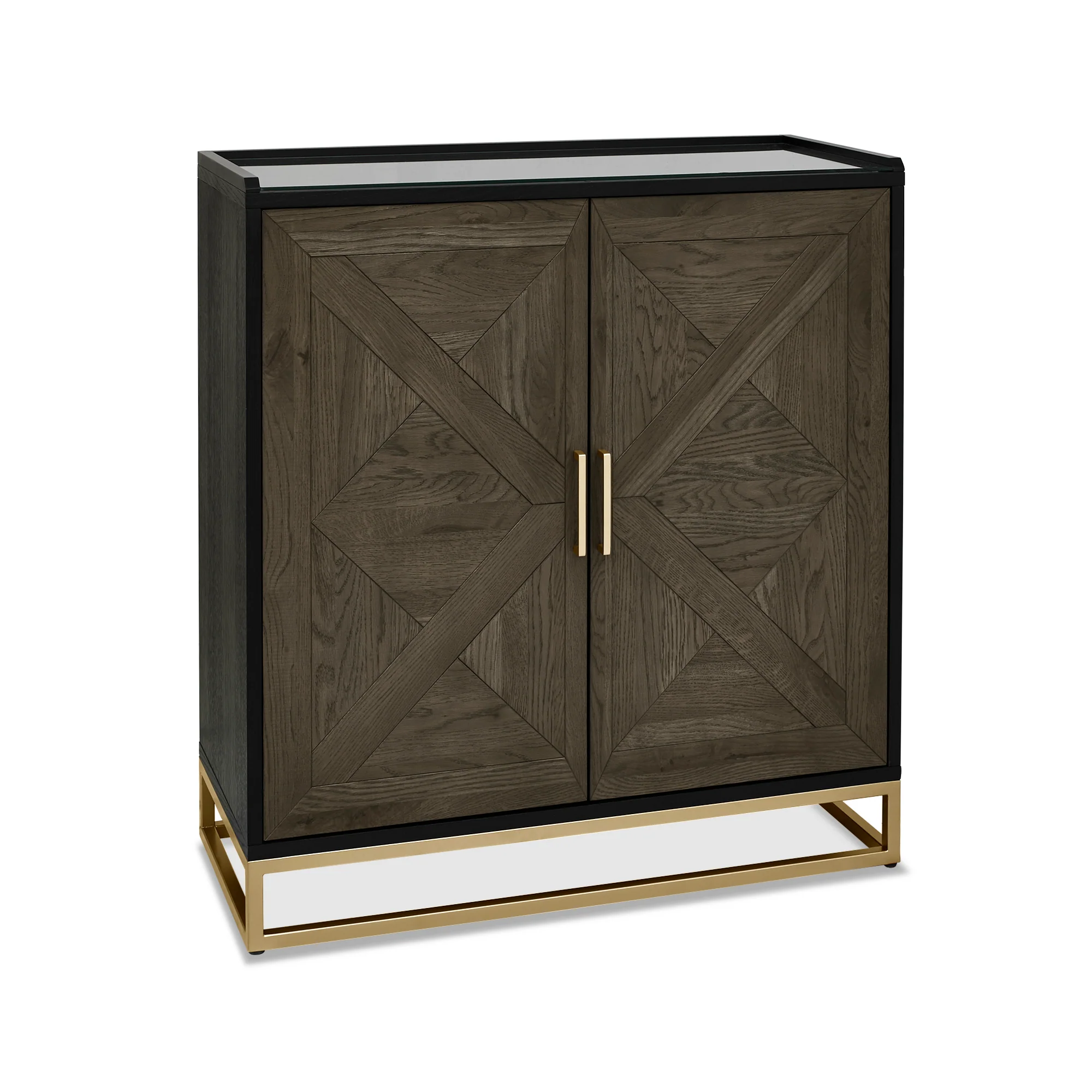 Lindos Fumed Oak Drinks Cabinet - Image 4