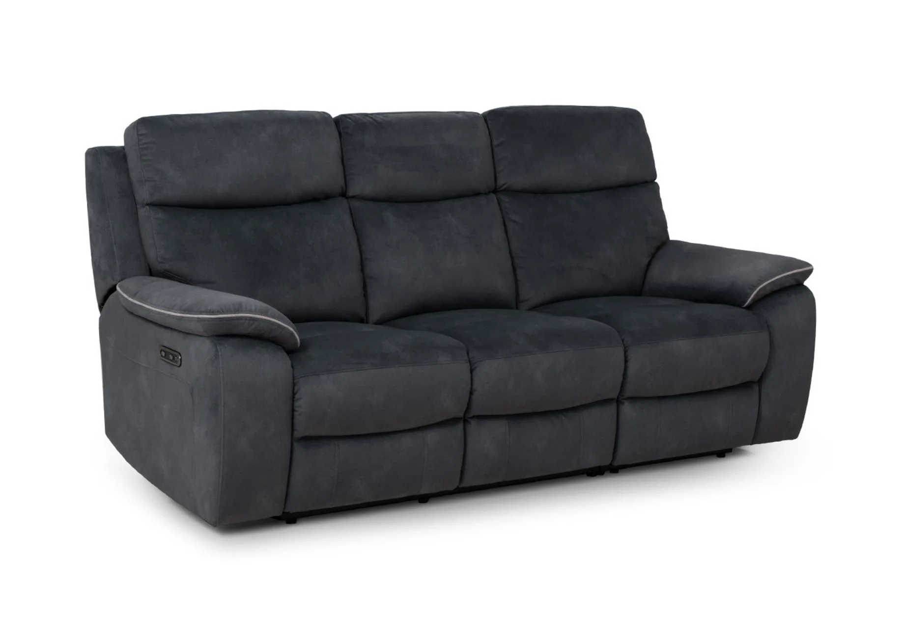 Naples 3 Seater Recliner Sofa with USB - Image 3