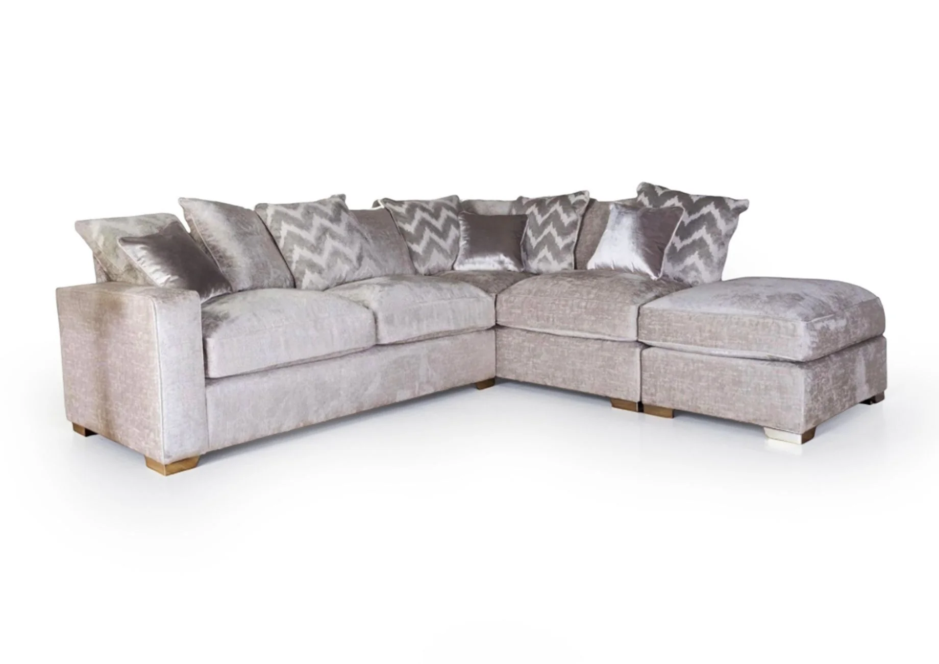 Sahara - Pillow Back Corner Sofa with footstool - Image 3