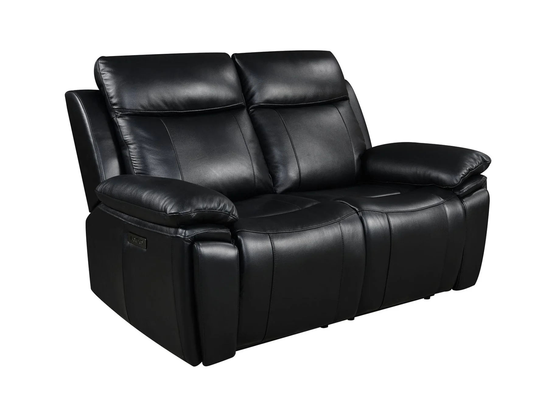 Savio 2 Seater Recliner Sofa with Power Headrests and Cup Holders - Image 3