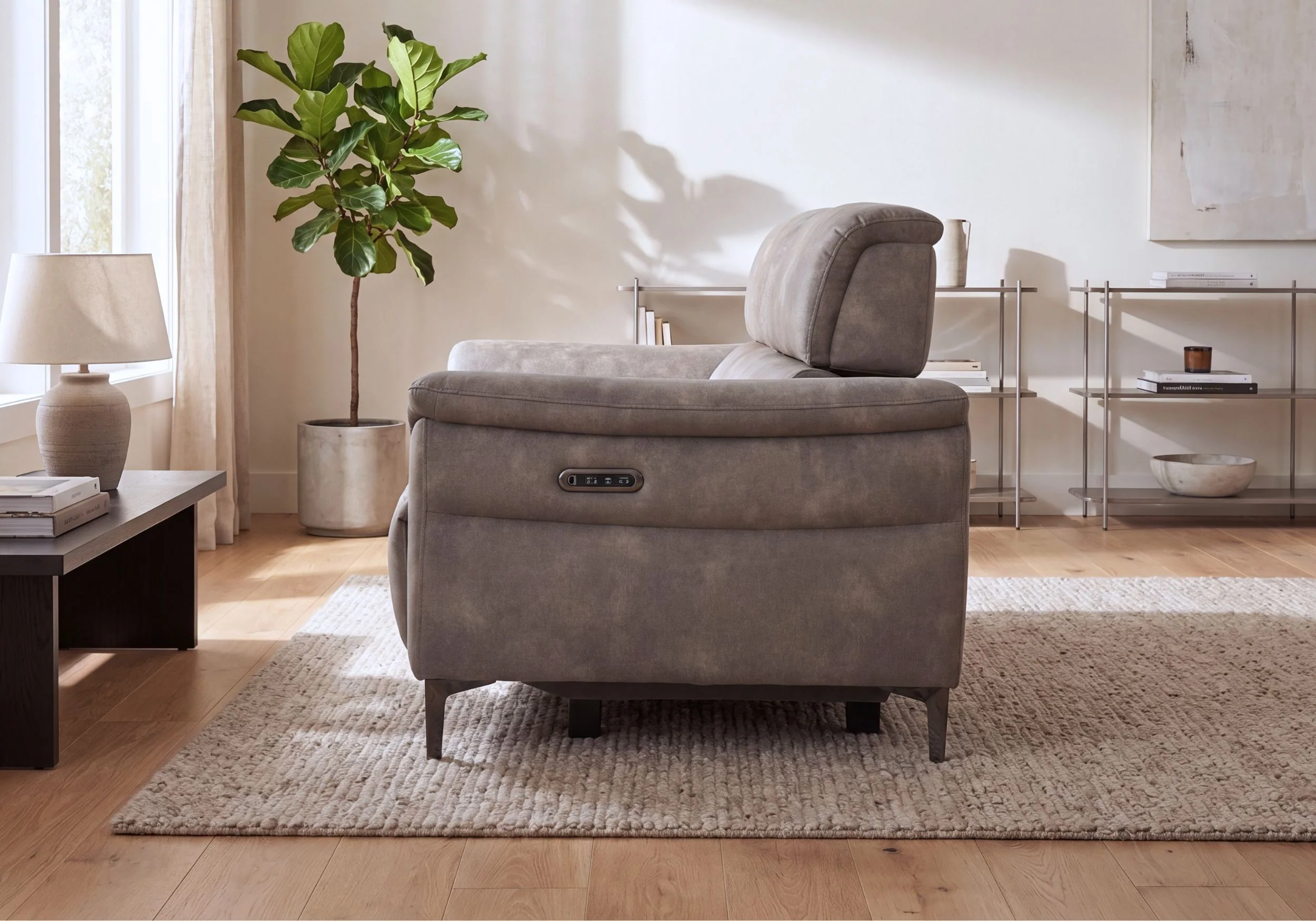 Tech Sofa 2 Seater Telescopic Power Headrest/Recliner - Image 3
